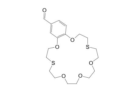 4-Formylbenzo-(1',7',10',13',19'-pentaoxa-4',16'-dithiacyclo-heneicosane)