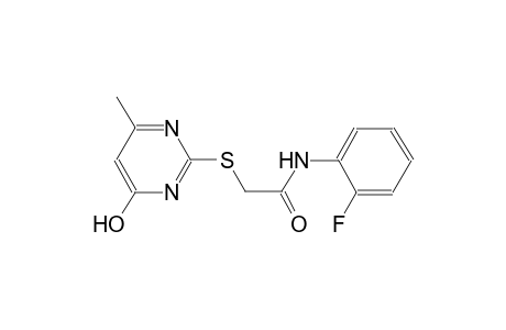 N-(2-Fluoro-phenyl)-2-(4-hydroxy-6-methyl-pyrimidin-2-ylsulfanyl)-acetamide