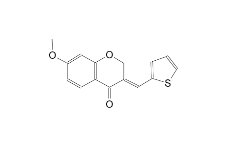 4H-1-benzopyran-4-one, 2,3-dihydro-7-methoxy-3-(2-thienylmethylene)-,(3E)-