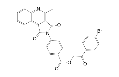 2-(4-bromophenyl)-2-oxoethyl 4-(4-methyl-1,3-dioxo-1,3-dihydro-2H-pyrrolo[3,4-c]quinolin-2-yl)benzoate