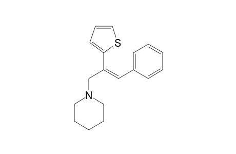 (Z)-1-(3-Phenyl-2-(thiophen-2-yl)allyl)piperidine