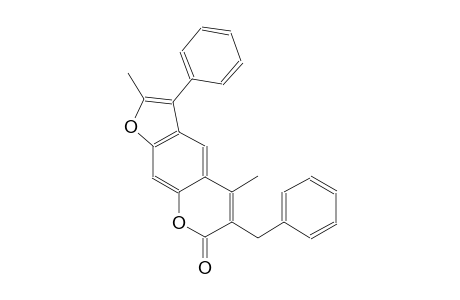 6-benzyl-2,5-dimethyl-3-phenyl-7H-furo[3,2-g]chromen-7-one