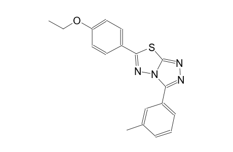 6-(4-ethoxyphenyl)-3-(3-methylphenyl)[1,2,4]triazolo[3,4-b][1,3,4]thiadiazole