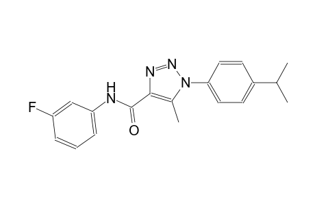 1H-1,2,3-triazole-4-carboxamide, N-(3-fluorophenyl)-5-methyl-1-[4-(1-methylethyl)phenyl]-