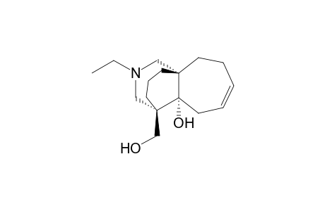 (1S*,7S*,8S*)-10-Ethyl-8-(hydroxymethyl)-10-azatricyclo[6.3.3.0(1,7)]tetradec-4-en-7-ol