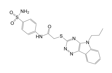 N-[4-(aminosulfonyl)phenyl]-2-[(5-propyl-5H-[1,2,4]triazino[5,6-b]indol-3-yl)sulfanyl]acetamide