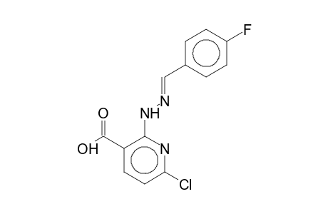 6-Chloro-2-(4-fluorobenzylidenehydrazino)-3-pyridinecarboxylic acid