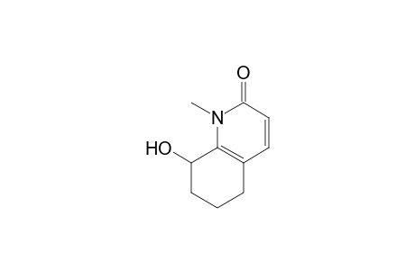 2(1H)-Quinolinone, 5,6,7,8-tetrahydro-8-hydroxy-1-methyl-