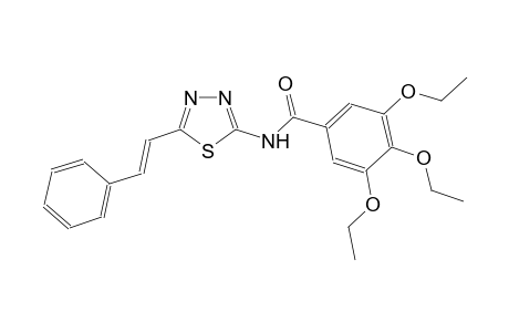 3,4,5-triethoxy-N-{5-[(E)-2-phenylethenyl]-1,3,4-thiadiazol-2-yl}benzamide