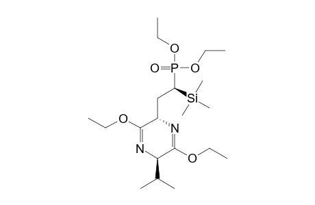 (2S,5R,2'R)-3,6-DIETHOXY-2-[2-(DIETHOXYPHOSPHORYL)-2-TRIMETHYLSILYLETHYL]-2,5-DIHYDRO-5-ISOPROPYLPYRAZINE