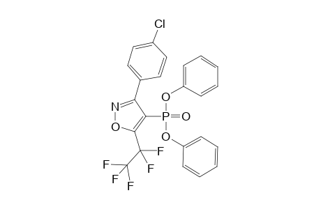3-(4-Chlorophenyl)-4-diphenoxyphosphoryl-5-(1,1,2,2,2-pentafluoroethyl)-1,2-oxazole