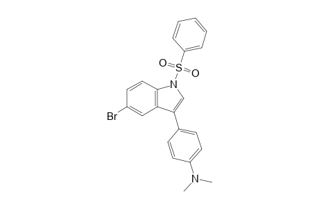 4-[1-(benzenesulfonyl)-5-bromo-3-indolyl]-N,N-dimethylaniline