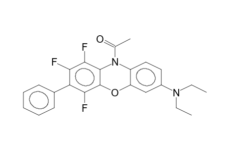 3-PHENYL-1,2,4-TRIFLUORO-7-DIETHYLAMINO-10-ACETYLPHENOXAZINE