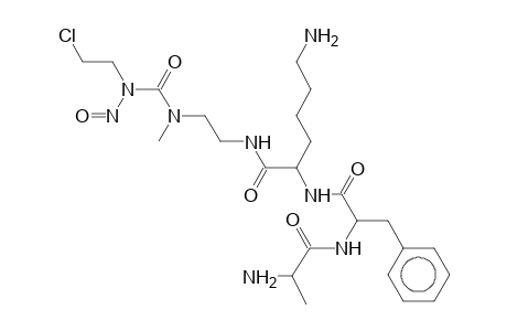 L-Alanyl-l-phenylalanyl-l-lysine-[3-(2-chloro-ethyl)-3-nitroso-1-methyl-ureidomethyl]-amide
