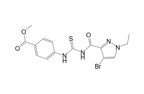 methyl 4-[({[(4-bromo-1-ethyl-1H-pyrazol-3-yl)carbonyl]amino}carbothioyl)amino]benzoate