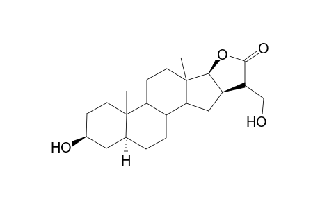 2'H-Androst-16-eno[17,16-e][1,2]oxazine-3'-carbonitrile, 2'-cyclohexyl-3',4',16,17-tetrahydro-4'-(hydroxymethyl)-3-methoxy-, (3.beta.,5.alpha.,16.beta.,17.beta.)-