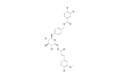 AMBUROSIDE-F;4-O-BETA-D-(6''-O-FERULOYL-GLUCOPYRANOSYL)-BENZYL-PROTOCATECHUATE