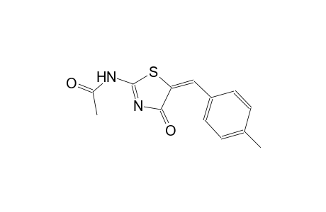 N-[(5E)-5-(4-methylbenzylidene)-4-oxo-4,5-dihydro-1,3-thiazol-2-yl]acetamide