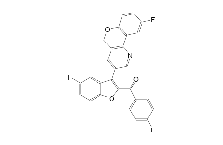 [5-fluoro-3-(9-fluoro-5H-chromeno[4,3-b]pyridin-3-yl)-1-benzofuran-2-yl](4-fluorophenyl)methanone