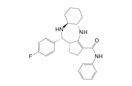 (4aS,8aS,10R,10aR)-4fluoro-10-Phenyl-1,2,4,4a,5,6,7,8,8a,9,10,10a-dodecahydro-benzo[b]cyclopenta[e][1,4]diazepine-3-carboxylic acid phenylamide