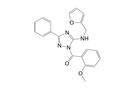 1H-1,2,4-triazol-5-amine, N-(2-furanylmethyl)-1-(2-methoxybenzoyl)-3-phenyl-