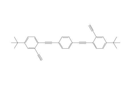 1,4-Bis(4'-t-butyl-2'-ethynylphenylethynyl)benzene