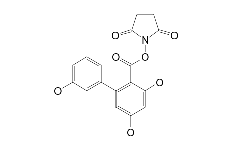 3,3',5-TRIHYDROXY-BIPHENYL-2-CARBOXYLIC-ACID-SUCCINIMIDE-ESTER