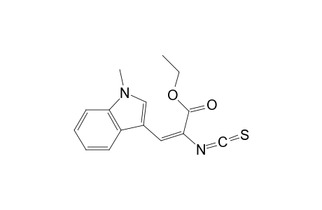 2-Propenoic acid, 2-isothiocyanato-3-(1-methyl-1H-indol-3-yl)-, ethyl ester