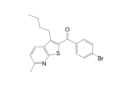 (4-Bromophenyl)(3-butyl-6-methylthieno[2,3-b]pyridin-2-yl)methanone