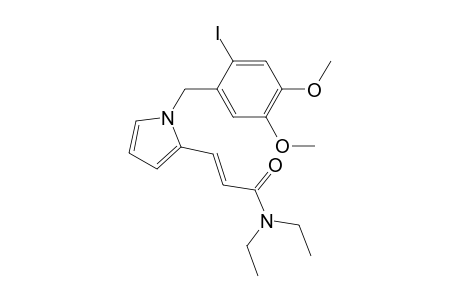 (E)-N',N'-diethyl-3-[N-(2-iodo-4,5-dimethoxybenzyl)-1H-pyrrol-2-yl]acrylamide
