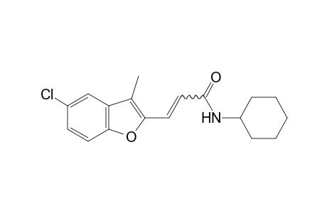 5-chloro-N-cyclohexyl-3-methyl-2-benzofuranacrylamide