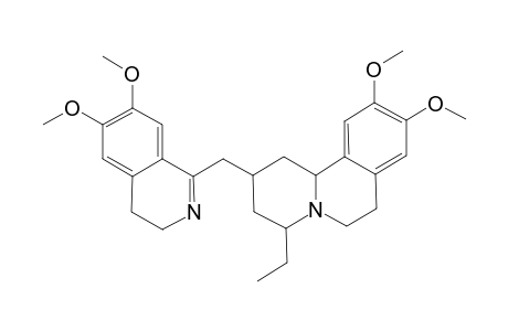 2-[(6,7-dimethoxy-3,4-dihydroisoquinolin-1-yl)methyl]-4-ethyl-9,10-dimethoxy-2,3,4,6,7,11b-hexahydro-1H-benzo[a]quinolizine