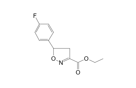 3-Isoxazolecarboxylic acid, 5-(4-fluorophenyl)-4,5-dihydro-, ethyl ester