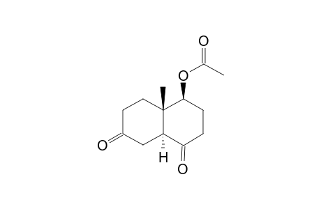 4.beta.-Acetoxy-4a.beta.-methyl-3,4,4a,5,6,7,8a.alpha.-hexahydronaphthalene-1-(2H),7(8H)-dione