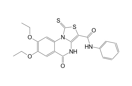 thiazolo[3,4-a]quinazoline-3-carboxamide, 7,8-diethoxy-4,5-dihydro-5-oxo-N-phenyl-1-thioxo-