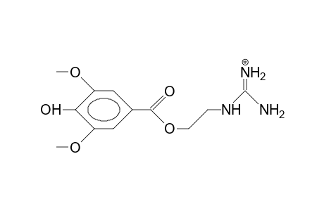 3,5-Dimethoxy-4-hydroxy-benzoic acid, 2-guanidino-ethyl ester cation