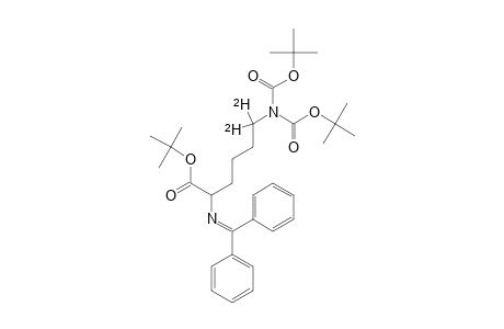 TERT.-BUTYL-6-[N,N-BIS-(TERT.-BUTOXYCARBONYL)]-6,6-DIDEUTERIO-2-(N-DIPHENYLMETHYLENEAMINO)-HEXANOATE