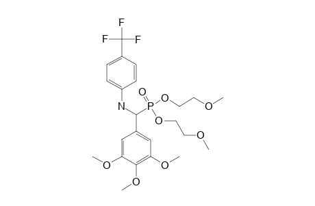 N-(4-TRIFLUOROPHENYL)-ALPHA-AMINO-ALPHA-(3,4,5-TRIMETHOXYPHENYL)-O,O-DI-(2-METHOXYETHYL)-PHOSPHONATE
