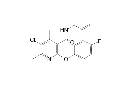 5-Chloranyl-2-(4-fluoranylphenoxy)-4,6-dimethyl-N-prop-2-enyl-pyridine-3-carboxamide