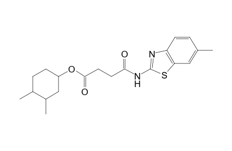 3,4-Dimethylcyclohexyl 4-[(6-methyl-1,3-benzothiazol-2-yl)amino]-4-oxobutanoate
