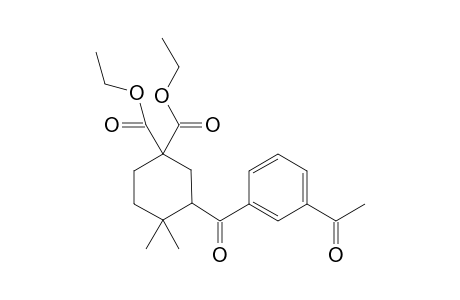 Diethyl 3-(3-acetylbenzoyl)-4,4-dimethylcyclohexane-1,1-dicarboxylate