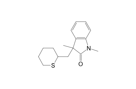 1,3-Dimethyl-3-((tetrahydro-2H-thiopyran-2-yl)methyl)indolin-2-one