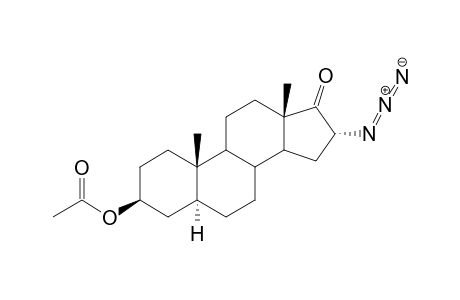 16.alpha.-Azido-17-oxo-5.alpha.-androstan-3.beta.-yl acetate