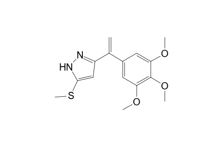 5-Methylthio-3-[(3',4',5'-trimethoxyphenyl)vinyl]pyrazole