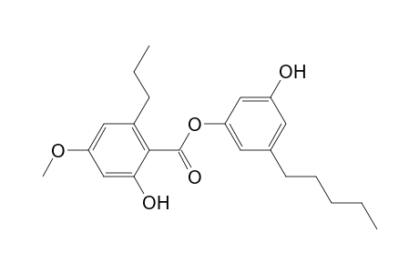 3'-hydroxy-5'-pentylphenyl 2-hydroxy-4-methoxy-6-propylbenzoate
