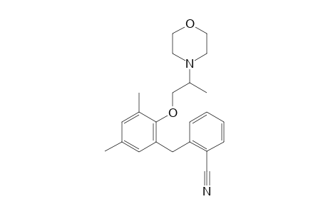 2-(3,5-Dimethyl-2-(2-morpholinopropoxy)benzyl)benzonitrile