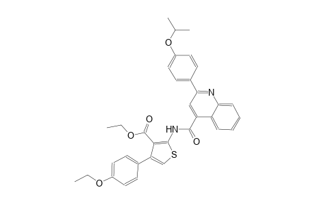 ethyl 4-(4-ethoxyphenyl)-2-({[2-(4-isopropoxyphenyl)-4-quinolinyl]carbonyl}amino)-3-thiophenecarboxylate