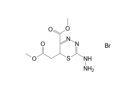 Methyl 2-hydrazinyl-6-(2-methoxy-2-oxoethyl)-6H-1,3,4-thiadiazine-5-carboxylate hydrobromide