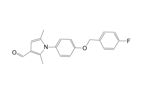 1-{4-[(4-fluorobenzyl)oxy]phenyl}-2,5-dimethyl-1H-pyrrole-3-carbaldehyde