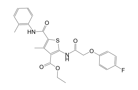 3-thiophenecarboxylic acid, 2-[[(4-fluorophenoxy)acetyl]amino]-4-methyl-5-[[(2-methylphenyl)amino]carbonyl]-, ethyl ester